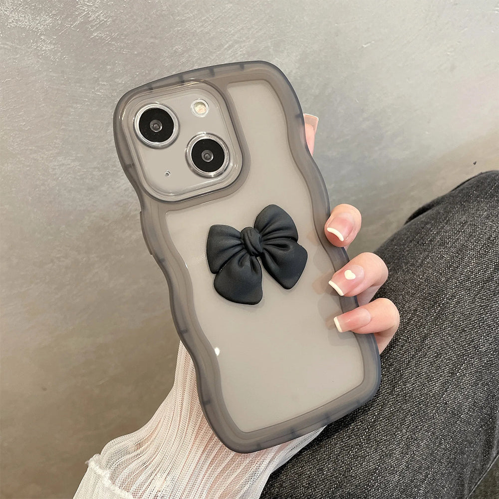 ZEROTO ZR015 Back Case Cover | Wave Edge Bow Slim Fit | Camera Protection | Shockproof TPU Case