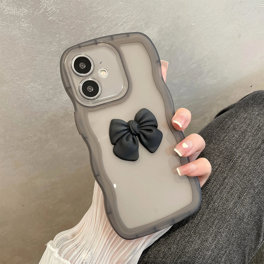 ZEROTO ZR015 Back Case Cover | Wave Edge Bow Slim Fit | Camera Protection | Shockproof TPU Case