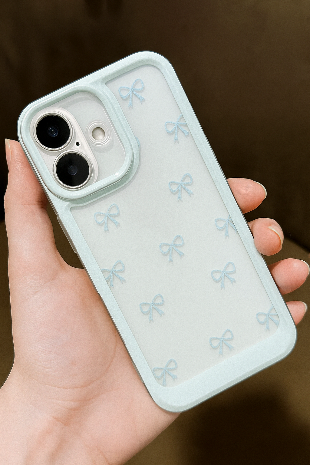 ZEROTO ZR017 Back Case Cover | Bowknot Slim Fit | Camera Protection | Shockproof TPU Case