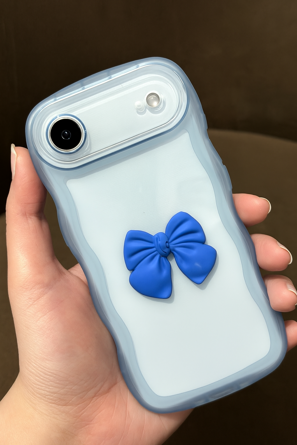 ZEROTO ZR015 Back Case Cover | Wave Edge Bow Slim Fit | Camera Protection | Shockproof TPU Case