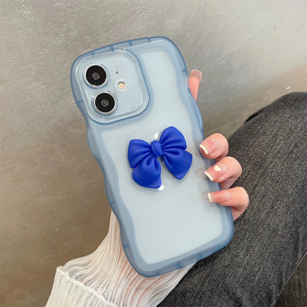 ZEROTO ZR015 Back Case Cover | Wave Edge Bow Slim Fit | Camera Protection | Shockproof TPU Case