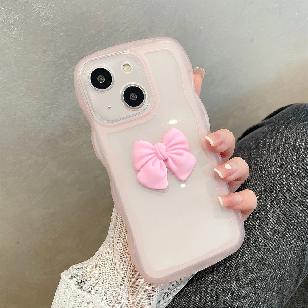 ZEROTO ZR015 Back Case Cover | Wave Edge Bow Slim Fit | Camera Protection | Shockproof TPU Case