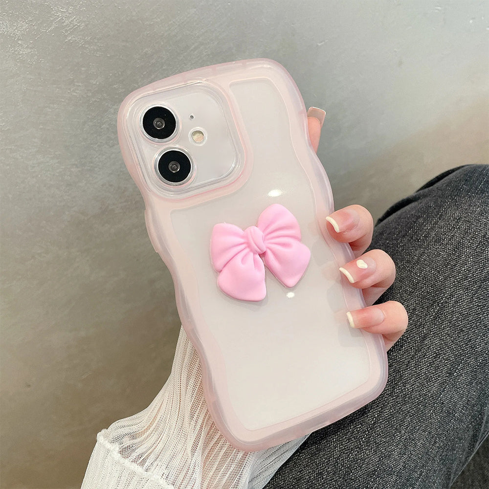 ZEROTO ZR015 Back Case Cover | Wave Edge Bow Slim Fit | Camera Protection | Shockproof TPU Case