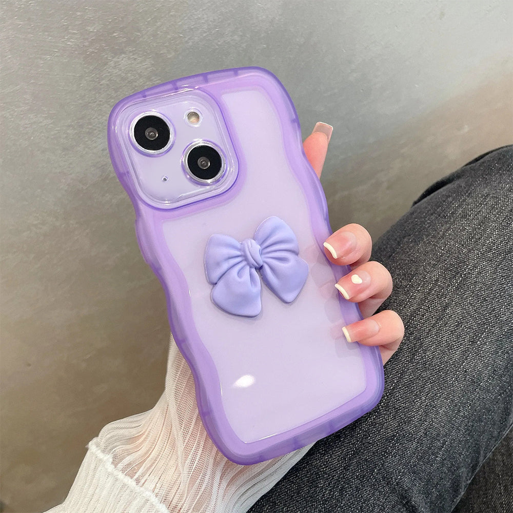 ZEROTO ZR015 Back Case Cover | Wave Edge Bow Slim Fit | Camera Protection | Shockproof TPU Case