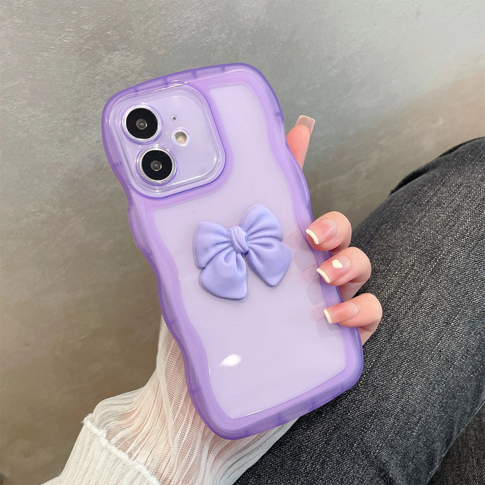 ZEROTO ZR015 Back Case Cover | Wave Edge Bow Slim Fit | Camera Protection | Shockproof TPU Case