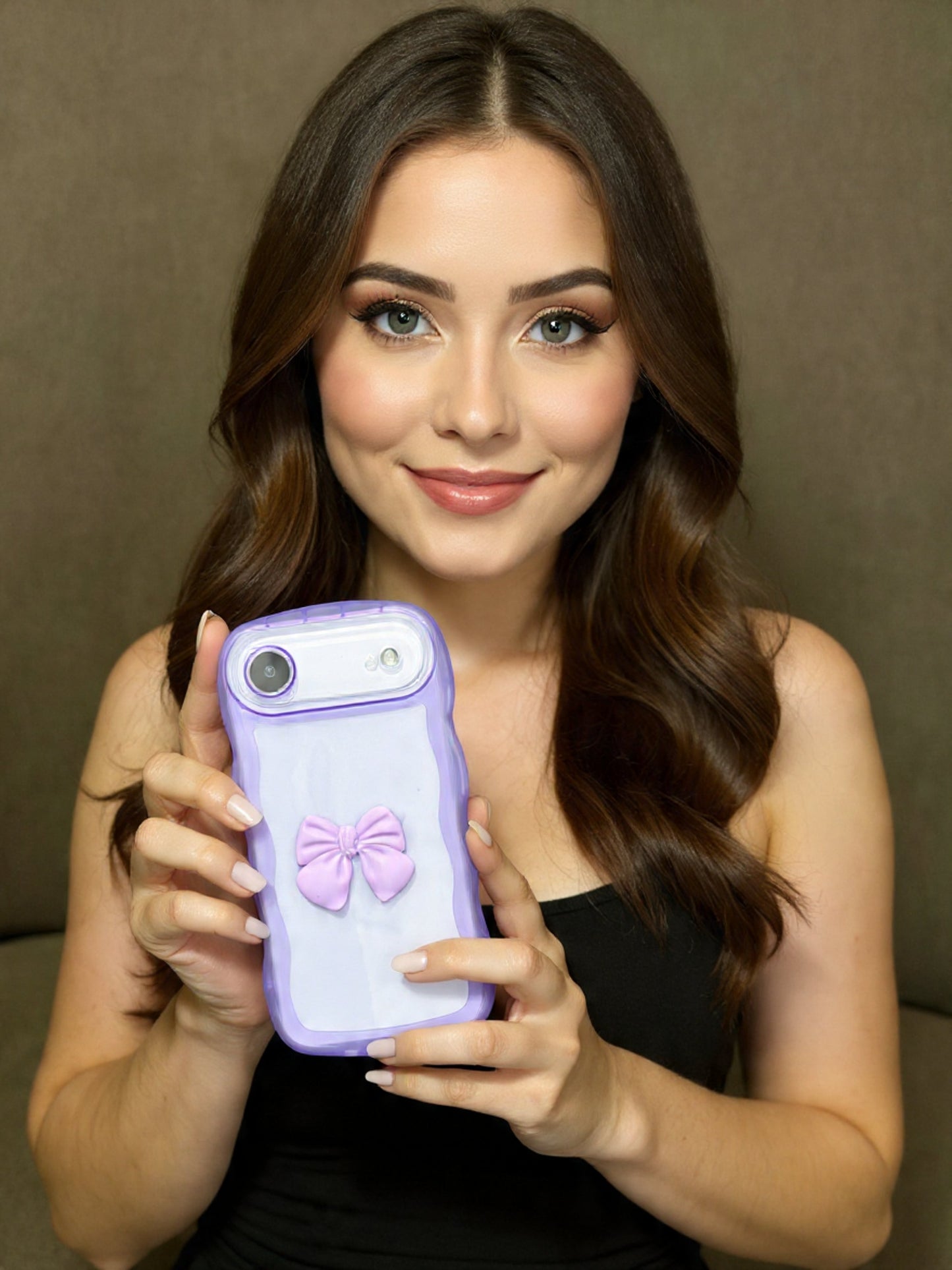 ZEROTO ZR015 Back Case Cover | Wave Edge Bow Slim Fit | Camera Protection | Shockproof TPU Case