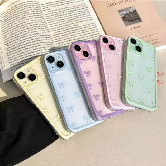 ZEROTO ZR017 Back Case Cover | Bowknot Slim Fit | Camera Protection | Shockproof TPU Case