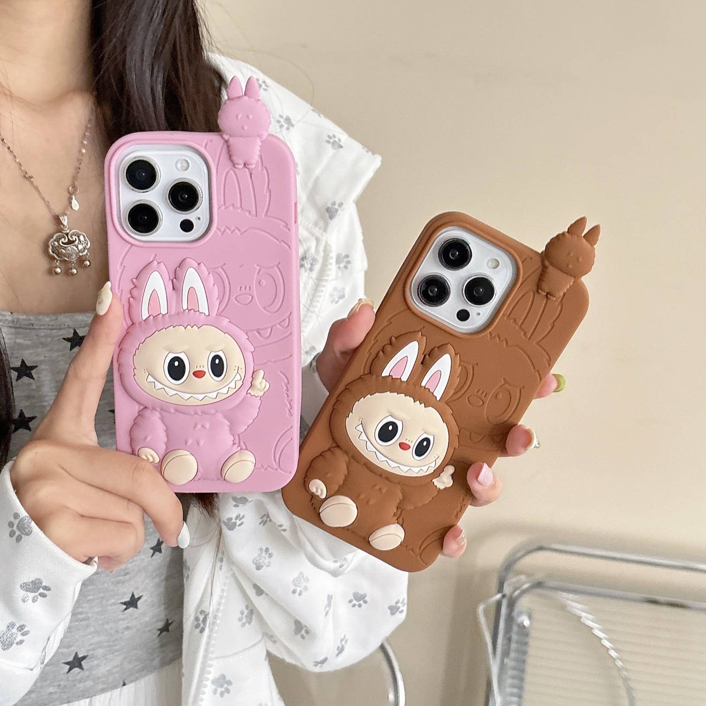 ZEROTO ZR016 Back Case Cover | Cute Doll | Camera Protection | Shockproof Silicone Case