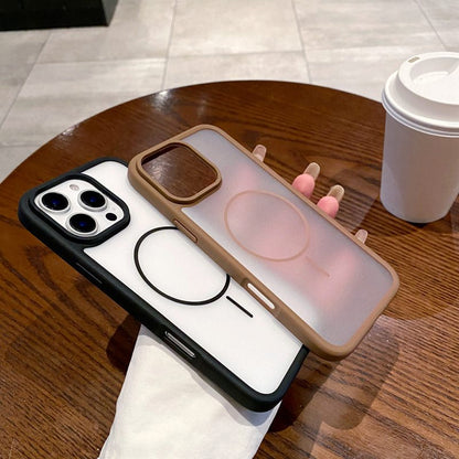 ZEROTO ZR018 Back Case Cover | Soft Matte Mag-Safe | Slim Fit | Camera Protection | Shockproof TPU Case