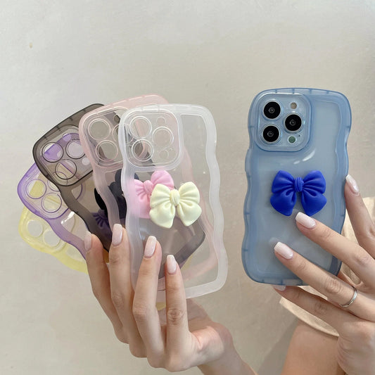 ZEROTO ZR015 Back Case Cover | Wave Edge Bow Slim Fit | Camera Protection | Shockproof TPU Case
