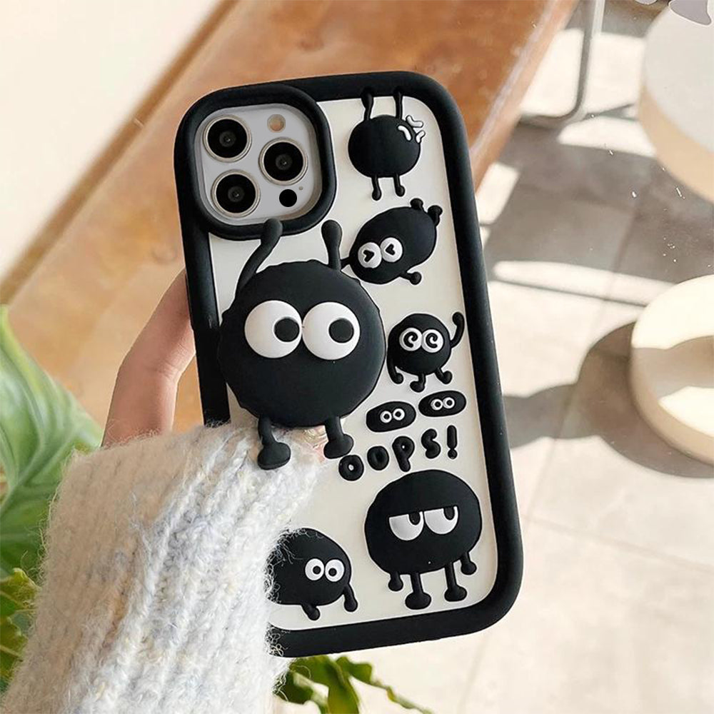 ZEROTO ZR002 Cute Emoji 3D Silicone Case Cover For iPhone 12 13 14 15 Pro Plus Max