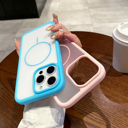 ZEROTO ZR018 Back Case Cover | Soft Matte Mag-Safe | Slim Fit | Camera Protection | Shockproof TPU Case