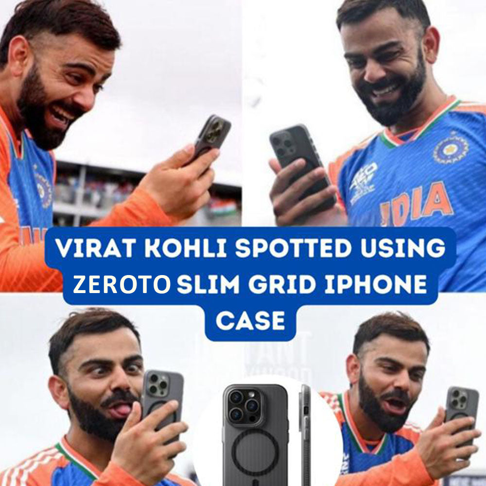 ZEROTO ZR008  Slim Grid Mag-Safe | Matte Finish And Anti-Fingerprint| Raised Bezel Protects Screen & Camera Case Cover For iPhone 13 14 15