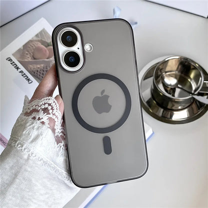 ZEROTO ZR005 Ultra-Thin Matte Magnetic Mag-Safe Wireless Charging Clear Case Cover For iPhone X XR 11 12 13 14 15 16Pro Plus Max (TPU)