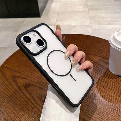 ZEROTO ZR018 Back Case Cover | Soft Matte Mag-Safe | Slim Fit | Camera Protection | Shockproof TPU Case