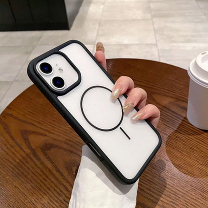 ZEROTO ZR018 Back Case Cover | Soft Matte Mag-Safe | Slim Fit | Camera Protection | Shockproof TPU Case