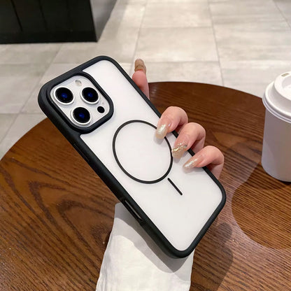 ZEROTO ZR018 Back Case Cover | Soft Matte Mag-Safe | Slim Fit | Camera Protection | Shockproof TPU Case