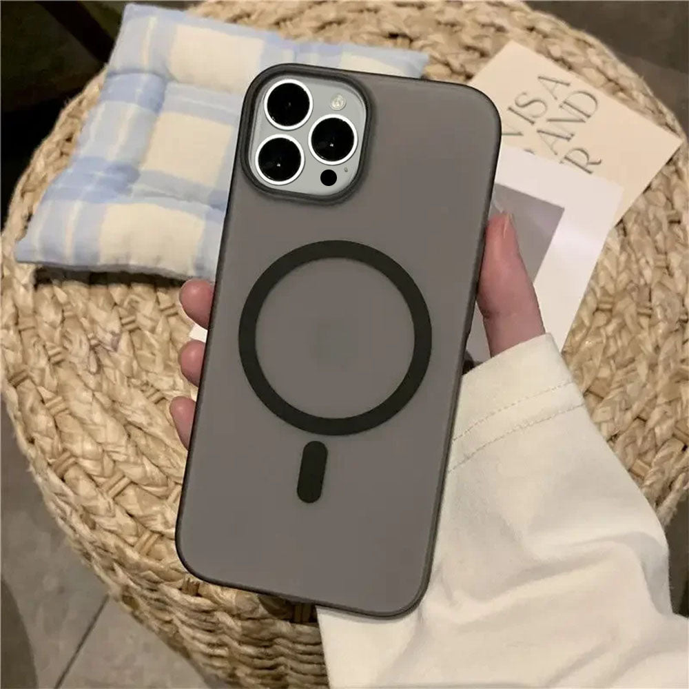 ZEROTO ZR005 Ultra-Thin Matte Magnetic Mag-Safe Wireless Charging Clear Case Cover For iPhone X XR 11 12 13 14 15 16Pro Plus Max (TPU)