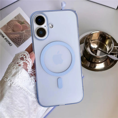 ZEROTO ZR005 Ultra-Thin Matte Magnetic Mag-Safe Wireless Charging Clear Case Cover For iPhone X XR 11 12 13 14 15 16Pro Plus Max (TPU)