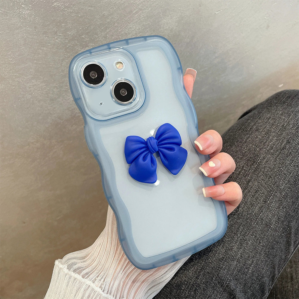 ZEROTO ZR015 Back Case Cover | Wave Edge Bow Slim Fit | Camera Protection | Shockproof TPU Case