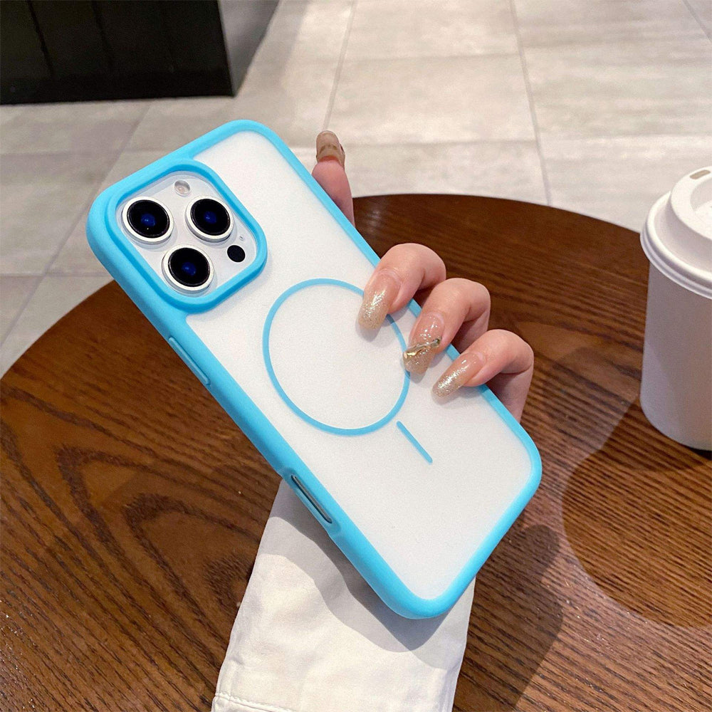 ZEROTO ZR018 Back Case Cover | Soft Matte Mag-Safe | Slim Fit | Camera Protection | Shockproof TPU Case