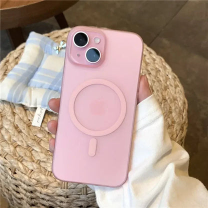 ZEROTO ZR005 Ultra-Thin Matte Magnetic Mag-Safe Wireless Charging Clear Case Cover For iPhone X XR 11 12 13 14 15 16Pro Plus Max (TPU)