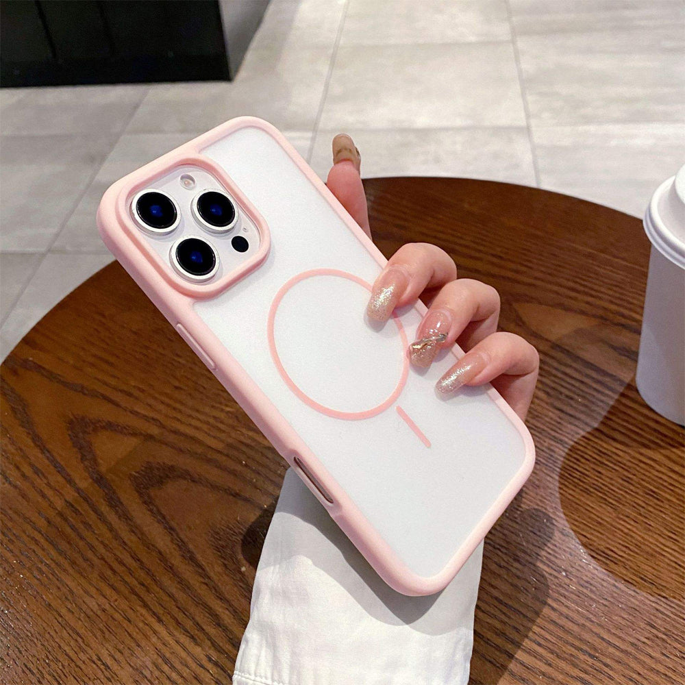 ZEROTO ZR018 Back Case Cover | Soft Matte Mag-Safe | Slim Fit | Camera Protection | Shockproof TPU Case