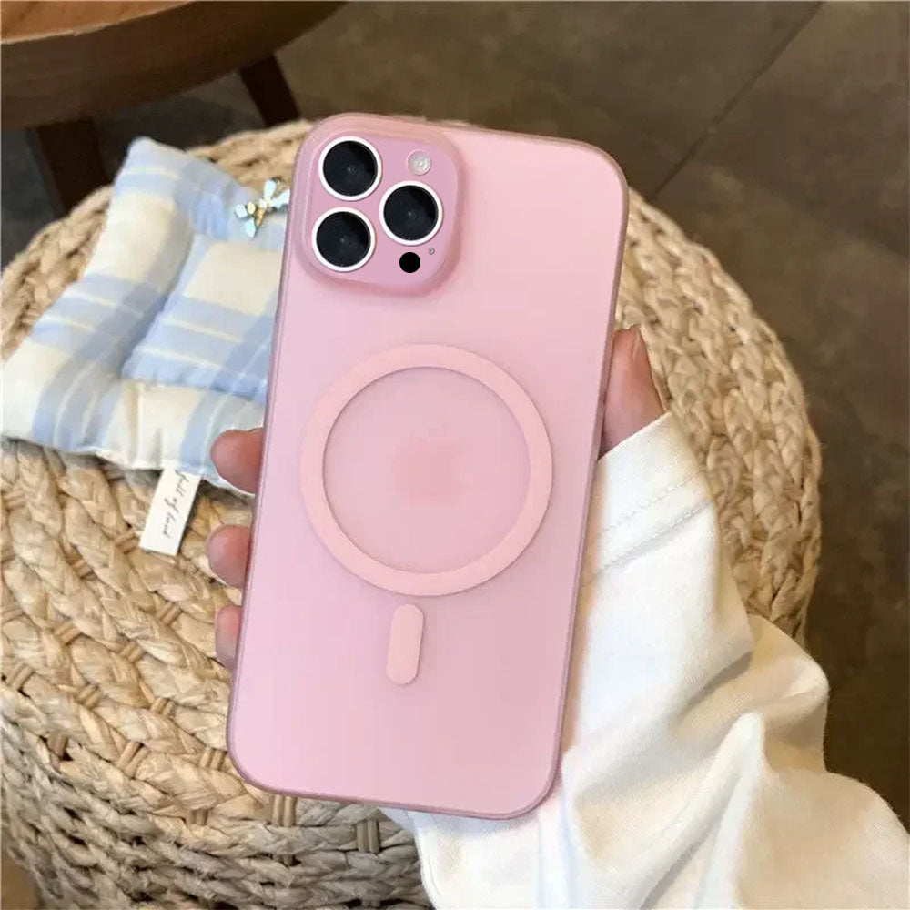 ZEROTO ZR005 Ultra-Thin Matte Magnetic Mag-Safe Wireless Charging Clear Case Cover For iPhone X XR 11 12 13 14 15 16Pro Plus Max (TPU)