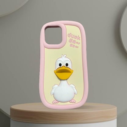 ZEROTO ZR001 3D Cute Yellow Duck Soft Silicone Case Cover For iPhone 11 12 13 14 15 16 Pro Plus Max