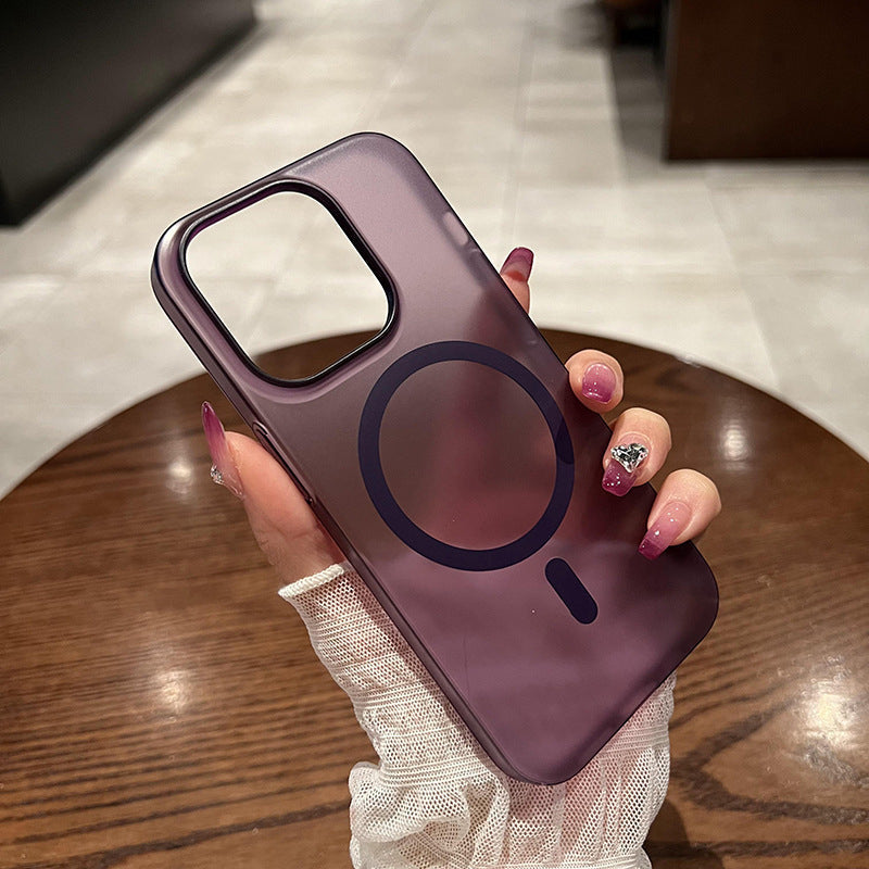 ZEROTO ZR005 Ultra-Thin Matte Magnetic Mag-Safe Wireless Charging Clear Case Cover For iPhone X XR 11 12 13 14 15 16Pro Plus Max (TPU)