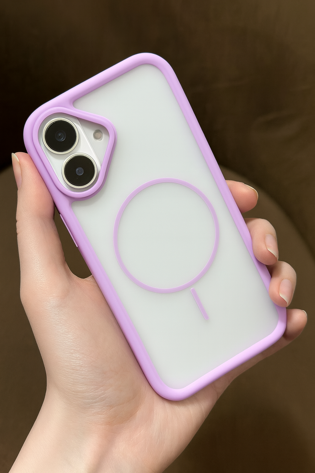 ZEROTO ZR018 Back Case Cover | Soft Matte Mag-Safe | Slim Fit | Camera Protection | Shockproof TPU Case