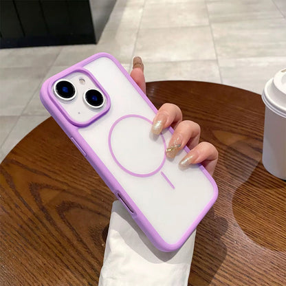 ZEROTO ZR018 Back Case Cover | Soft Matte Mag-Safe | Slim Fit | Camera Protection | Shockproof TPU Case