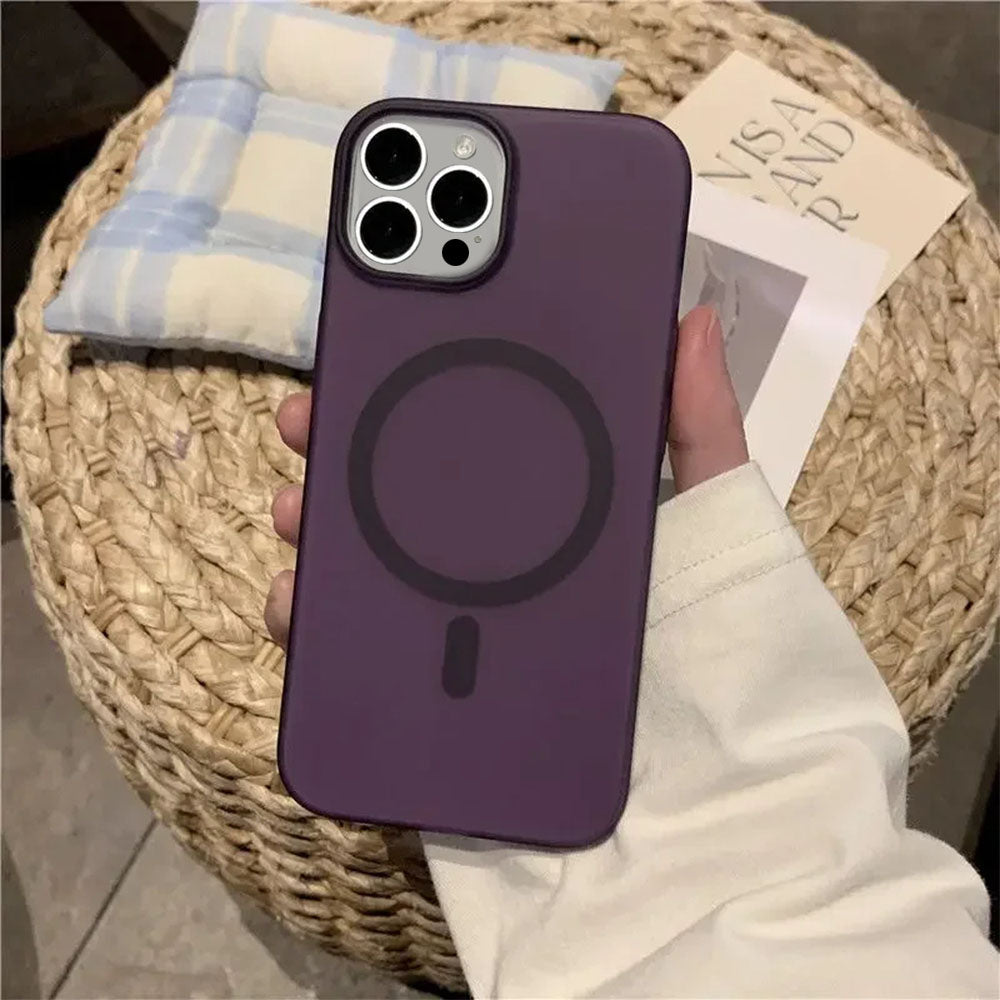 ZEROTO ZR005 Ultra-Thin Matte Magnetic Mag-Safe Wireless Charging Clear Case Cover For iPhone X XR 11 12 13 14 15 16Pro Plus Max (TPU)