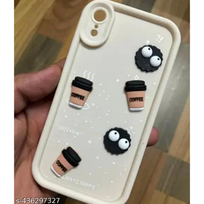 ZEROTO Cute Design 3D Cartoon Coffee Case Cover For iPhone 7 8 X XR 11 12 13 14 15 16 Pro Plus Max