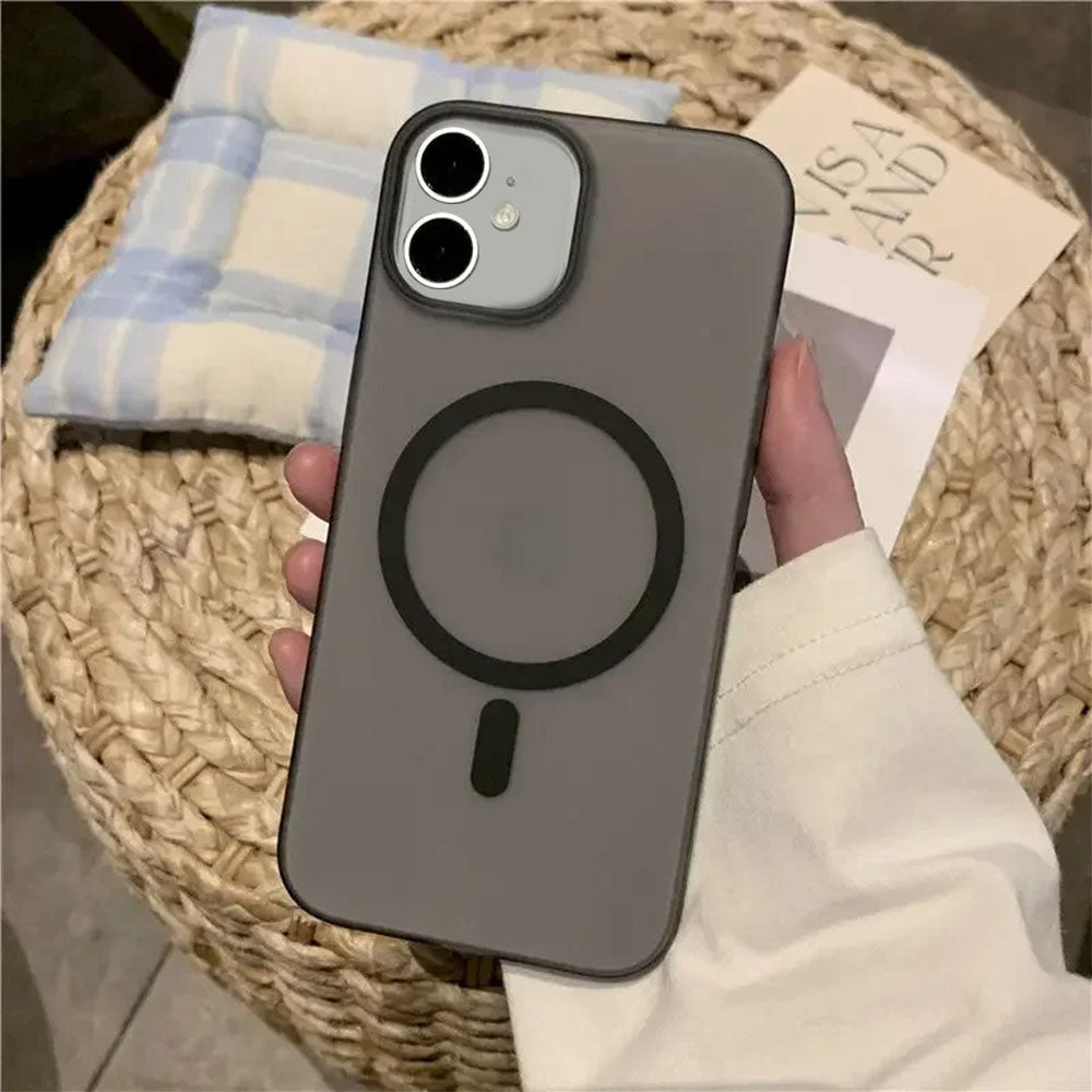 ZEROTO ZR005 Ultra-Thin Matte Magnetic Mag-Safe Wireless Charging Clear Case Cover For iPhone X XR 11 12 13 14 15 16Pro Plus Max (TPU)