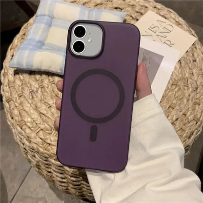 ZEROTO ZR005 Ultra-Thin Matte Magnetic Mag-Safe Wireless Charging Clear Case Cover For iPhone X XR 11 12 13 14 15 16Pro Plus Max (TPU)